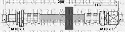 BORG & BECK bbh6844 -  Тормозной шланг